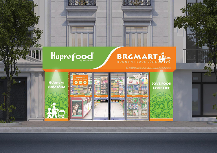 Các cửa hàng bán lẻ Hapro Food trong chuỗi BRGMart mở tại các khu vực đông dân cư hi vọng sẽ trở thành điểm mua sắm quen thuộc của người dân Thủ đô