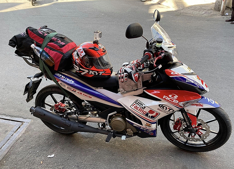 Chiếc Yamaha Exciter độ (ảnh Motosaigon)