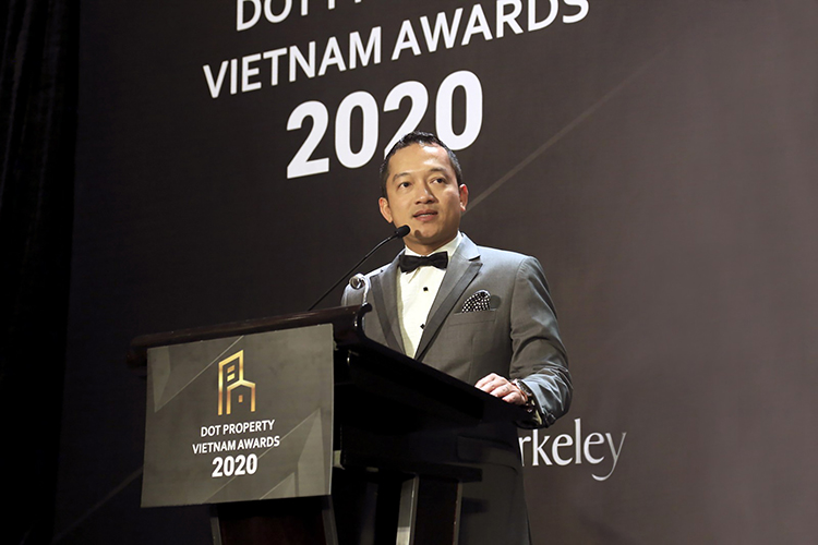 Ông Nguyễn Hoài Nam - đại diện Công ty CityLand phát biểu tại buổi lễ trao giải