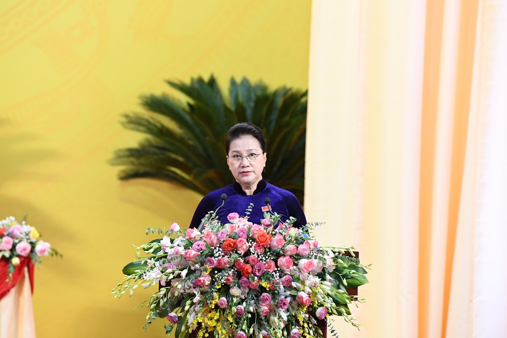 Chủ tịch Quốc hội Nguyễn Thị Kim Ngân phát biểu chỉ đạo 