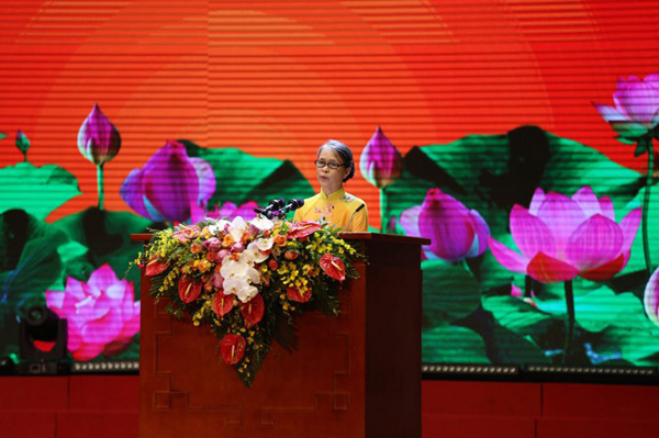 Phát biểu của đại diện gương tiêu biểu học tập và làm theo tư tưởng, đạo đức, phong cách Hồ Chí Minh.