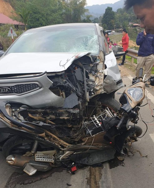 Hiện trường vụ tai nạn hôm mùng 3 Tết tại Điện Biên