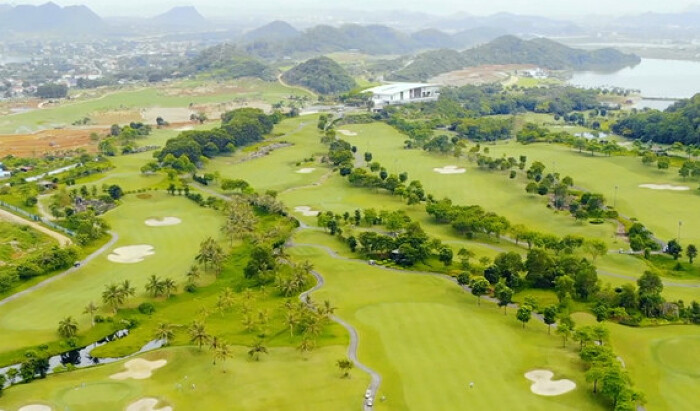 Một phân dự án sân golf 54 lỗ hồ Yên Thắng 