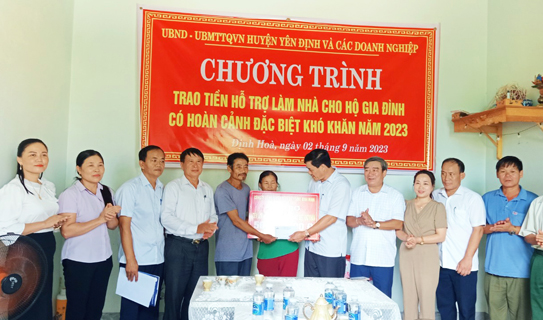 Huyện Yên Định tập trung các nguồn lực hoàn thành mục tiêu không còn nhà tạm dột nát vào cuối năm 2023.