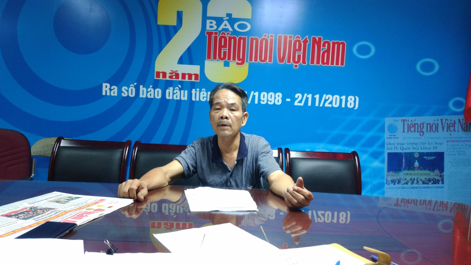 Ông Trần Ngọc Thanh đến TS- Báo TNVN gửi đơn tố cáo