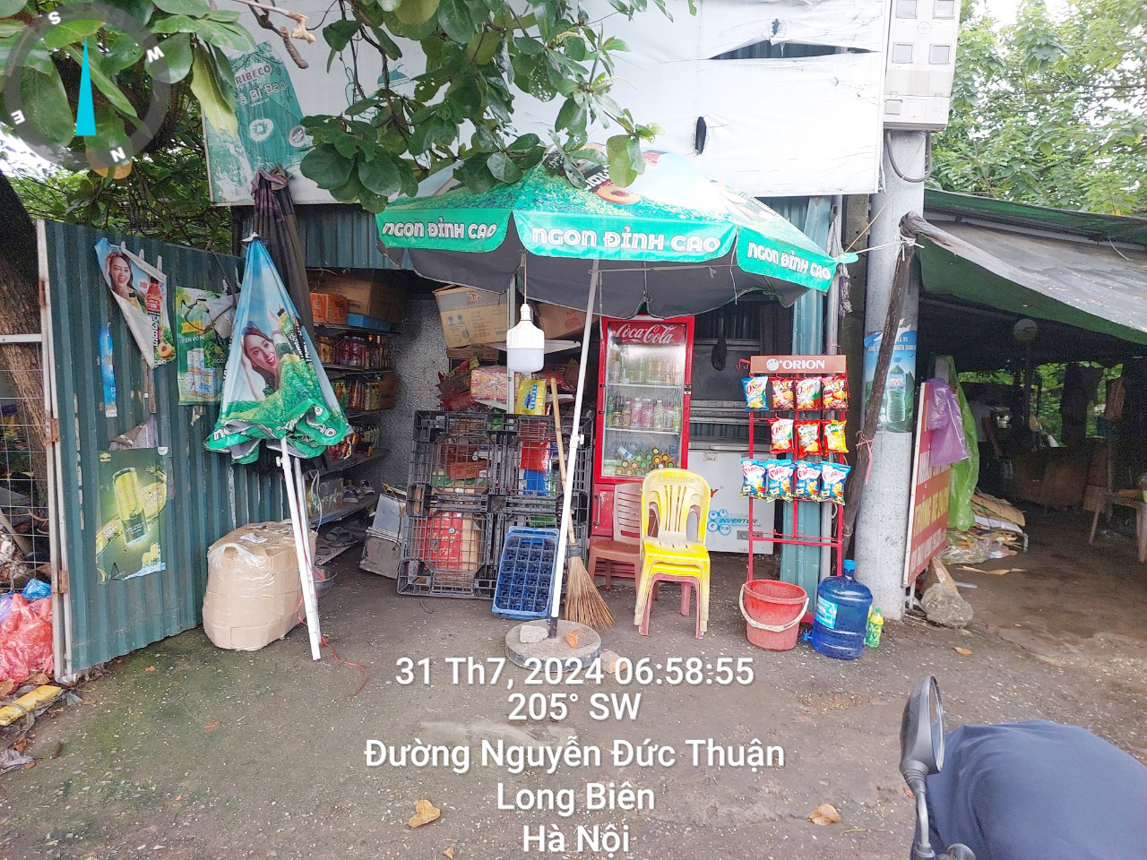 Nguyên trạng căn nhà 5 gian của hộ gia đình bà Trường trước khi bị cưỡng chế sáng 31/7