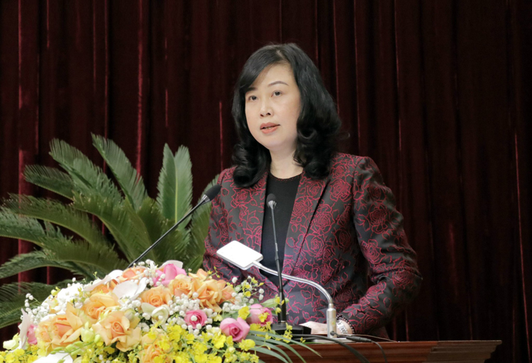 Bà Đào Hồng Lan, Ủy viên Trung ương Đảng, Bí thư Tỉnh ủy Bắc Ninh.