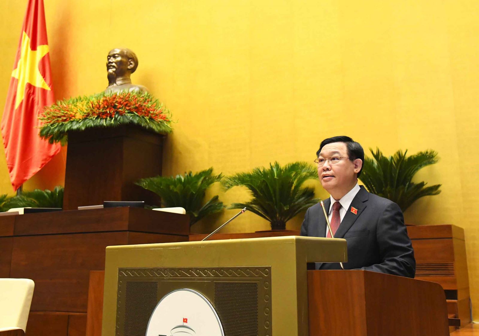 Chủ tịch Quốc hội Vương Đình Huệ Phát biểu khai mạc kỳ họp