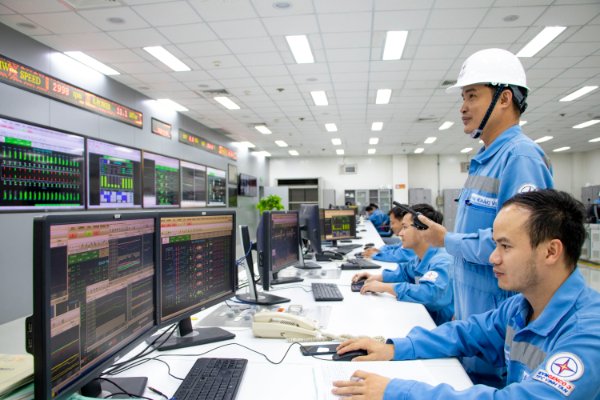 Phòng điều khiển trung tâm của Nhà máy nhiệt điện Vĩnh Tân 2