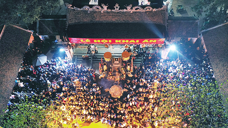 Nam Định đã quyết định dừng tổ chức lễ hội Khai ấn đền Trần năm 2021 để đảm bảo phòng chống dịch Covid-19. Ảnh: KT