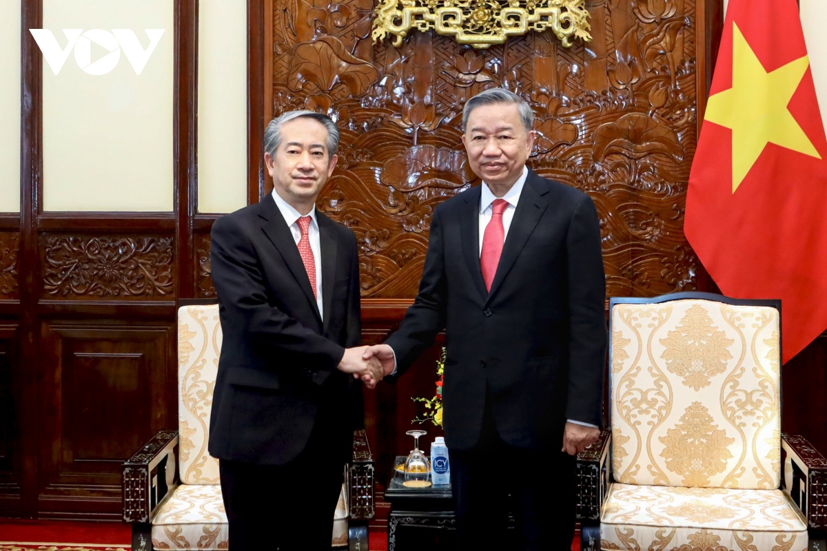Chủ tịch nước Tô Lâm tiếp Đại sứ Hùng Ba.