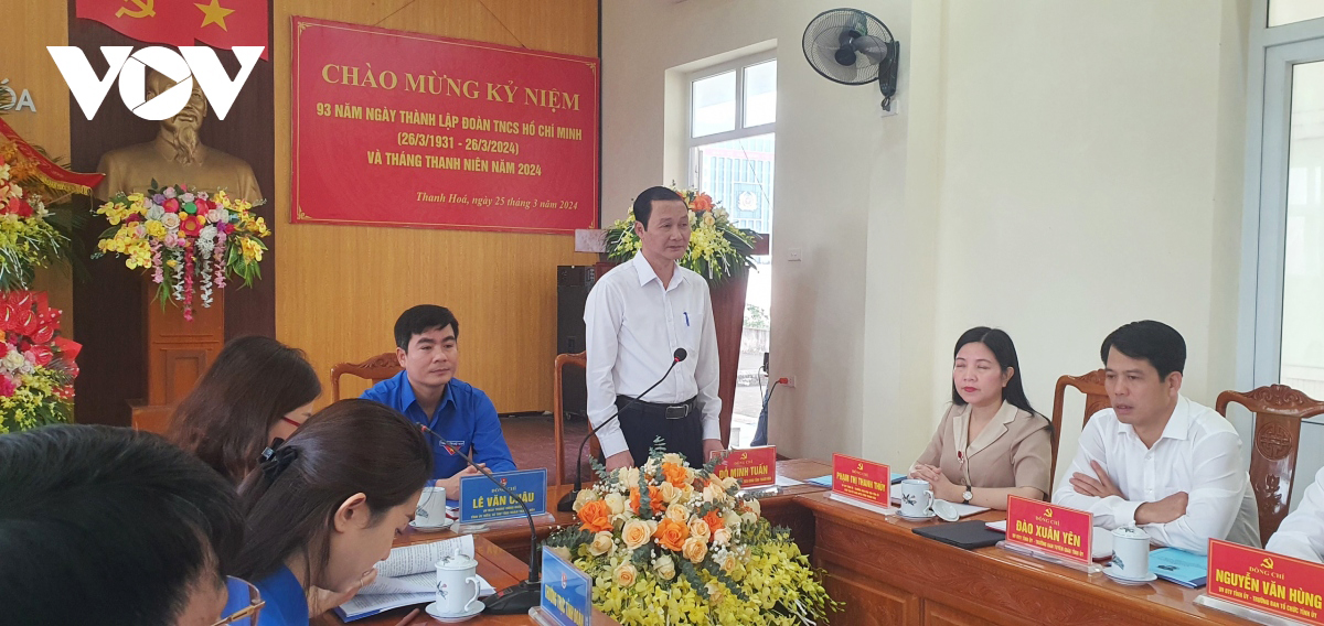 Chủ tịch UBND tỉnh Hoá có buổi làm việc với cán bộ chủ chốt Tỉnh đoàn Thanh Hoá.