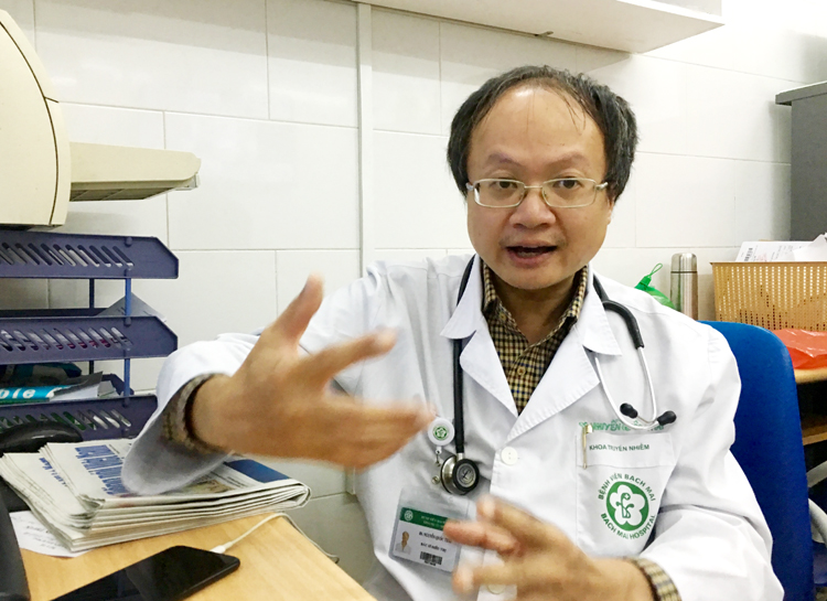 Bác sĩ Nguyễn Quốc Thái - Trung tâm Bệnh nhiệt đới, Bệnh viện Bạch Mai.