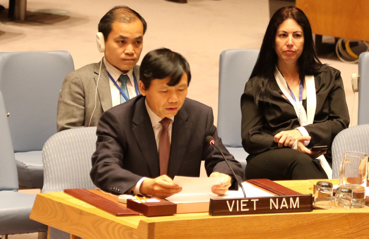 Đại sứ Đặng Đình Quý, Trưởng Phái đoàn đại diện thường trực Việt Nam tại Liên hợp quốc. (Ảnh: TTXVN)