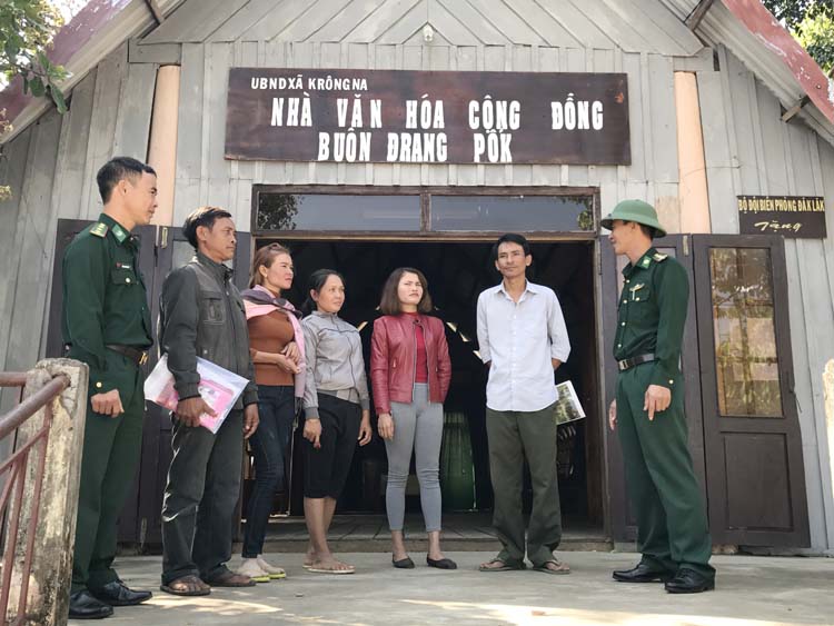 Bộ độ BP Đắk Lắk đẩy mạnh công tác dân vận ở vùng biên giới. 