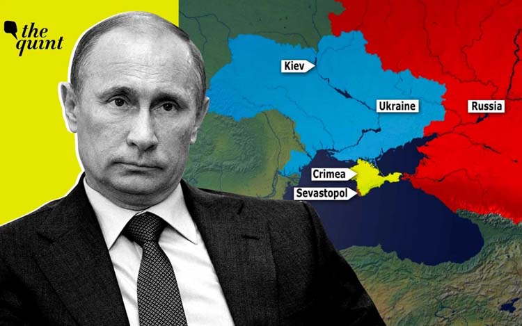 Tổng thống Putin và xung đột Nga-Ukraine. (Đồ họa: The Quint)