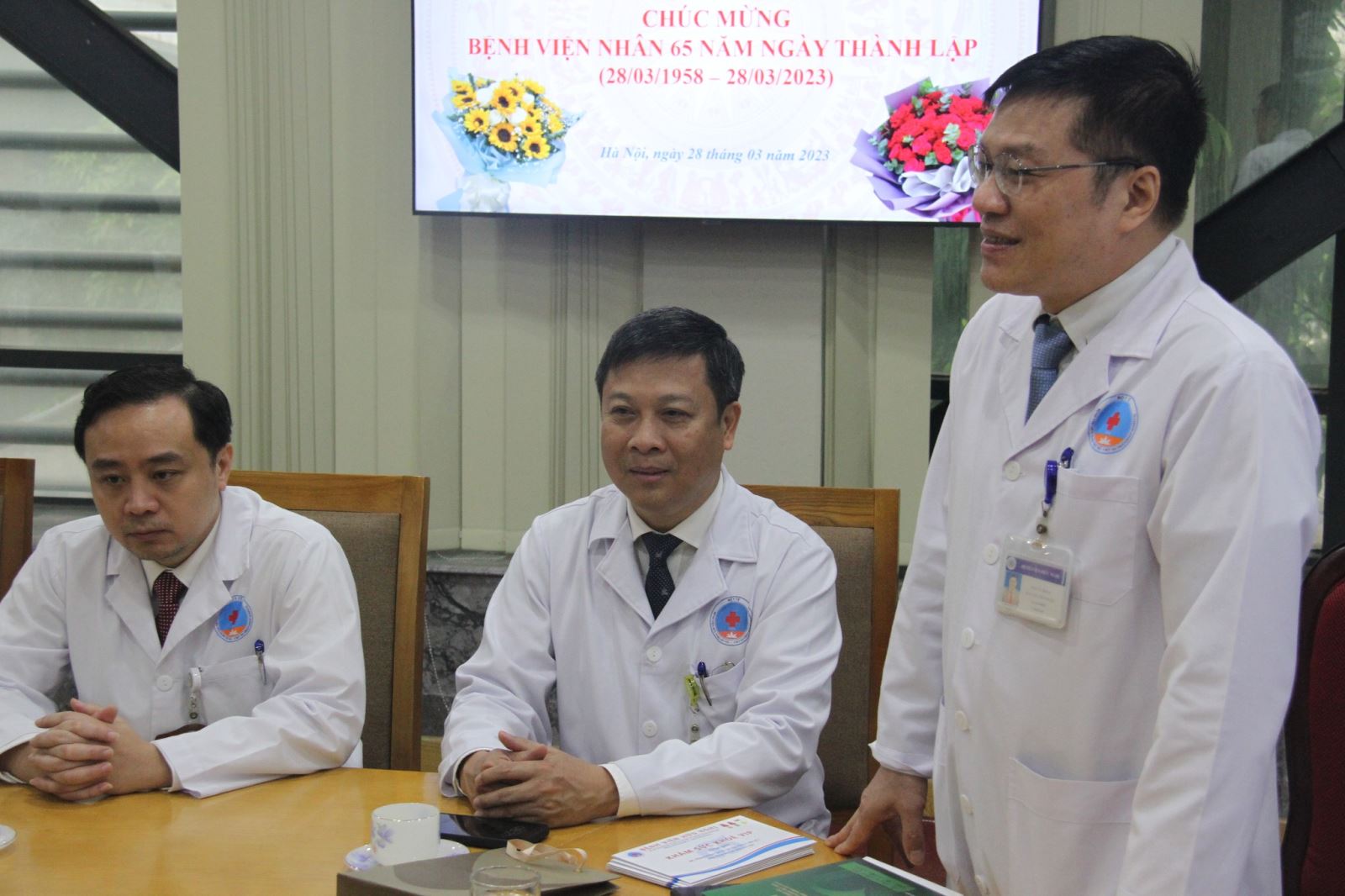 PGS.TS Nguyễn Thanh Hà, Giám đốc Bệnh viện Hữu Nghị phát biểu.                       