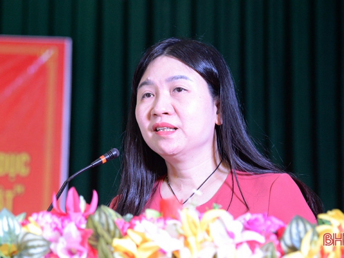 Bà Nguyễn Thị Nga, Phó Cục trưởng Cục Trẻ em (Bộ LĐ-TB&XH). (Ảnh: Báo Hà Tĩnh)