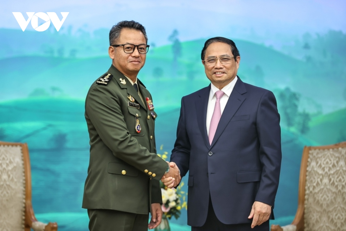Thủ tướng Phạm Minh Chính tiếp Phó Thủ tướng, Bộ trưởng Quốc phòng Campuchia.