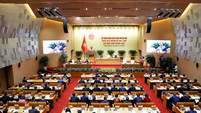 Kỳ họp thứ 14 HĐND thành phố Hà Nội.