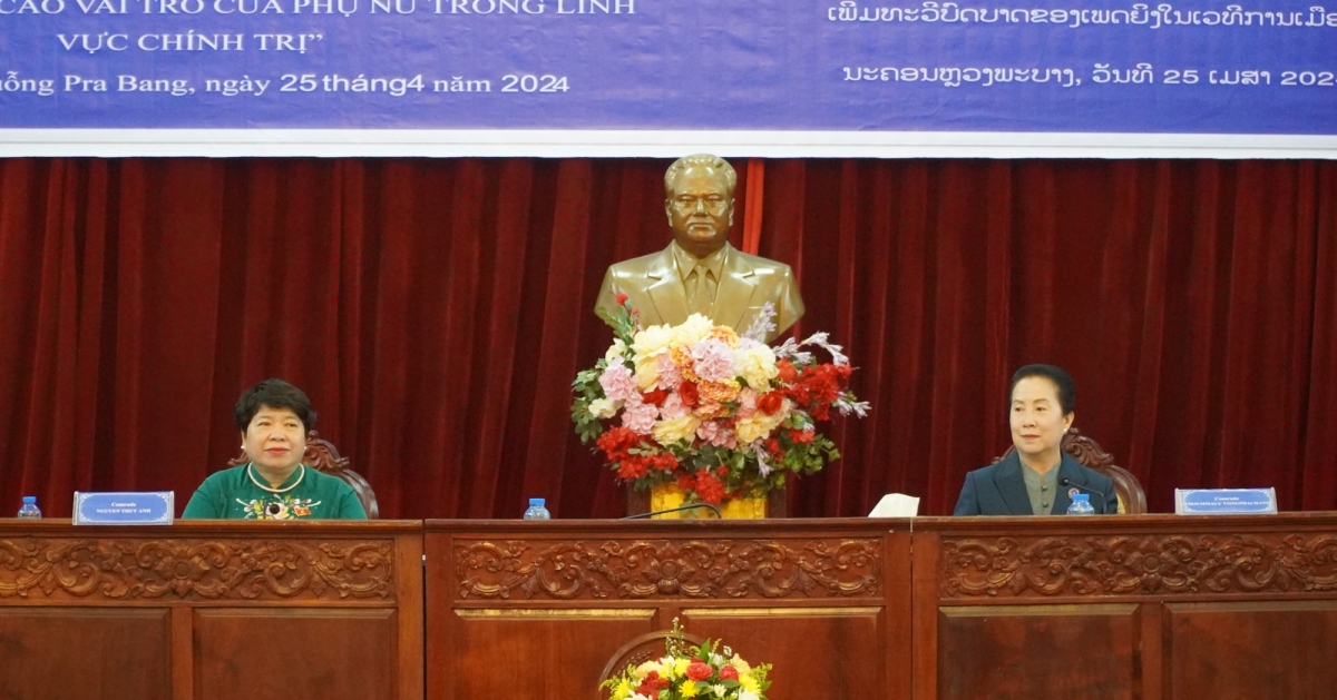 Hội thảo diễn ra dưới sự đồng chủ trì của bà Nguyễn Thúy Anh, Chủ nhiệm Ủy ban Xã hội của Quốc hội và bà Thummaly Vongphachanh, Chủ nhiệm Ủy ban Văn hóa - Xã hội của Quốc hội Lào.