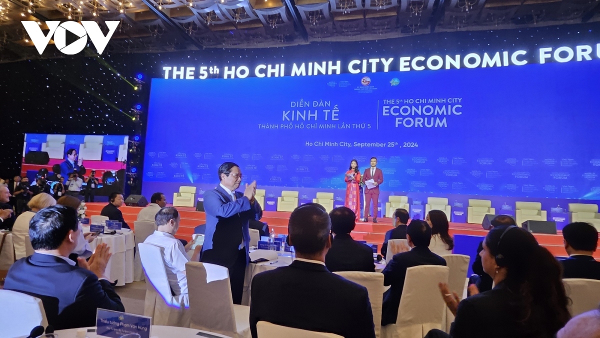 Thủ tướng Phạm Minh Chính dự Diễn đàn Kinh tế TP Hồ Chí Minh năm 2024.