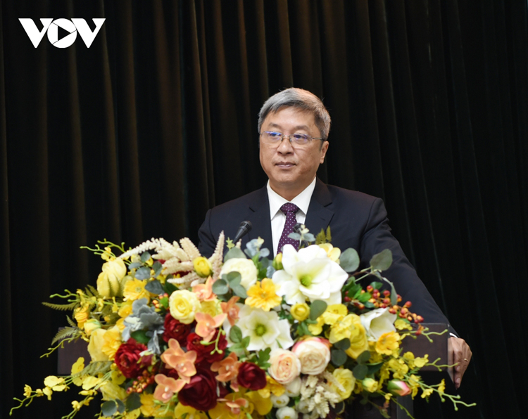 Thứ trưởng Bộ Y tế Nguyễn Trường Sơn phát biểu tại Hội nghị Báo cáo viên Trung ương tháng 3/2021.