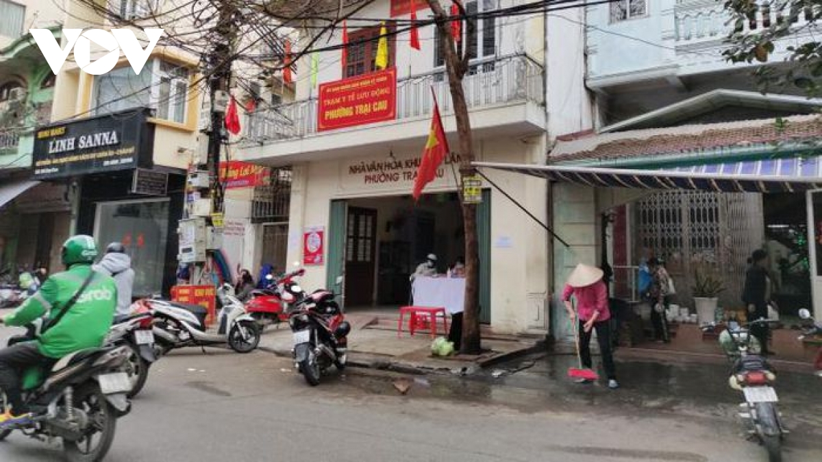 Trạm Y tế lưu động phường Trại Cau, quận Lê Chân, Hải Phòng. (Ảnh CTV)