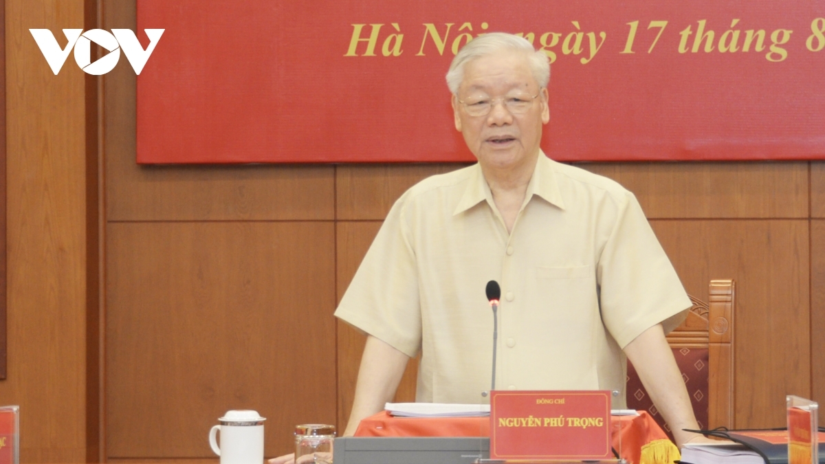 Tổng Bí thư Nguyễn Phú Trọng phát biểu tại phiên họp 22.