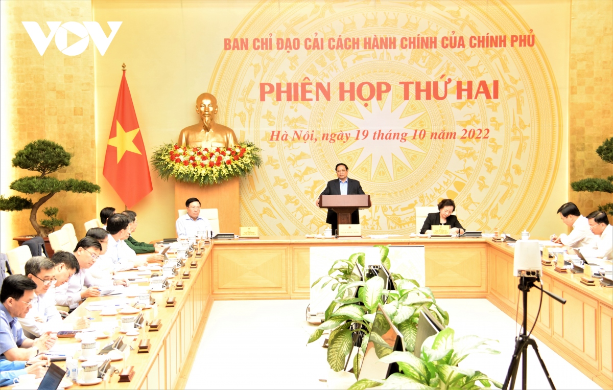 Phiên họp lần thứ hai Ban Chỉ đạo Cải cách hành chính của Chính phủ.