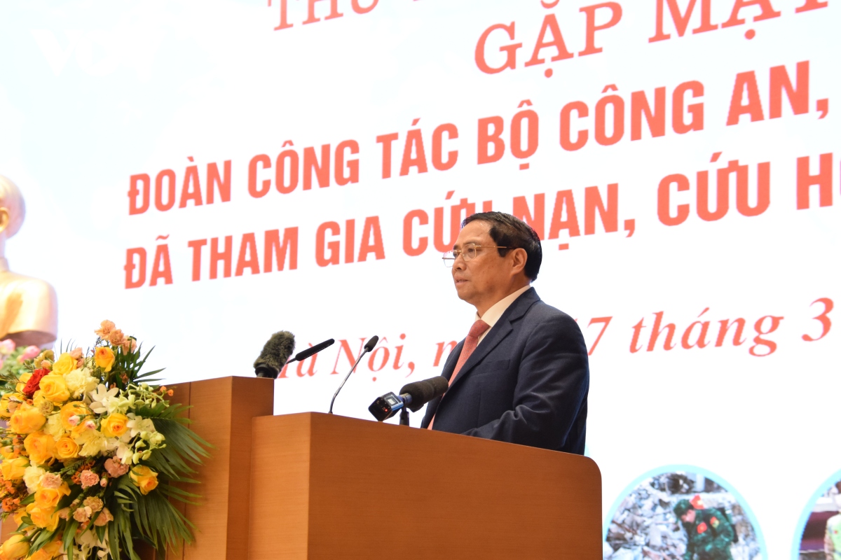 Thủ tướng Chính phủ Phạm Minh Chính nhiệt liệt biểu dương Bộ Quốc phòng, Bộ Công an, đã chủ động tham mưu Chính phủ trong xử lý các vấn đề quốc tế.