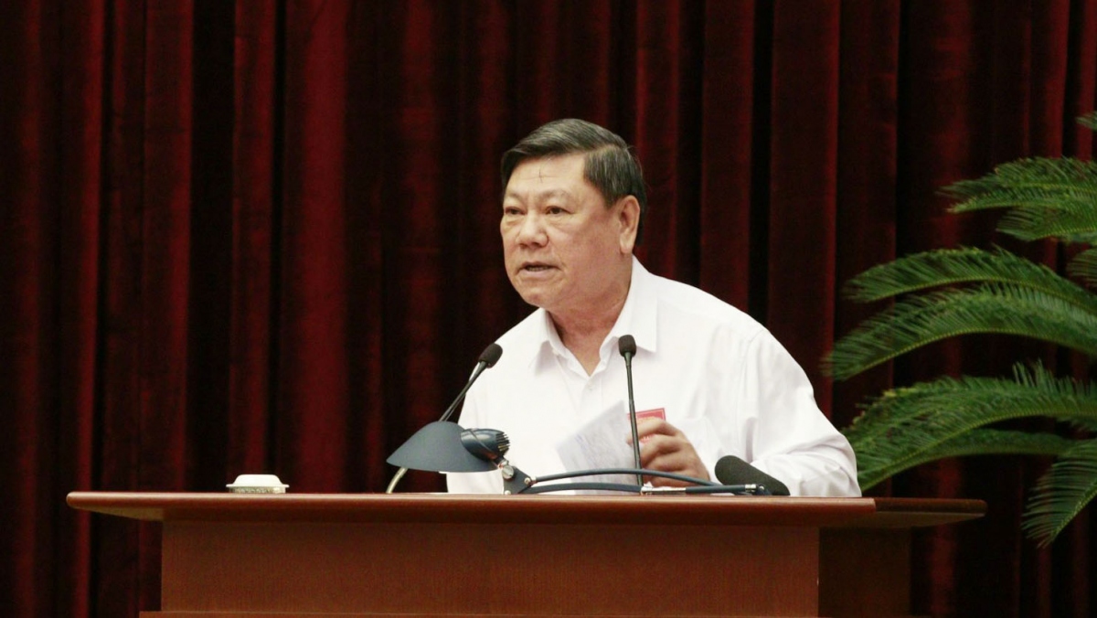 Ông Trần Văn Rón - Phó Chủ nhiệm Thường trực Ủy ban Kiểm tra Trung ương. (Ảnh: Phạm Cường)