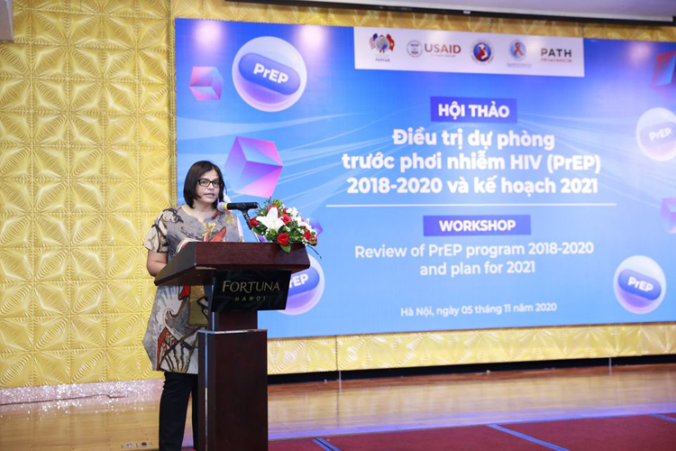 Bà Ritu Singh, Giám đốc Văn phòng Y tế Việt Nam của USAID. 