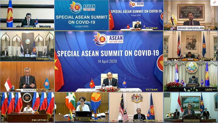 Tình hình dịch bệnh Covid-19 được lãnh đạo các nước ASEAN hết sức quan tâm và tổ chức cả một hội nghị đặc biệt về vấn đề này.