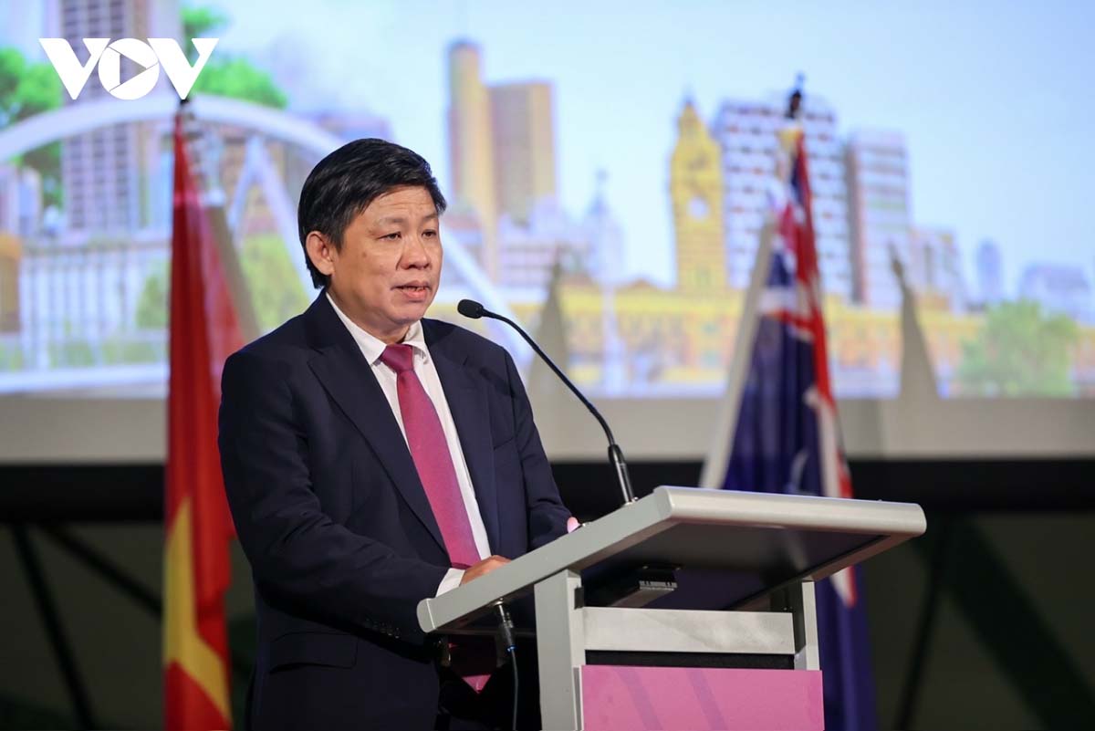 Ông Nguyễn Thanh Hùng đại diện hãng hàng không Vietjet đã công bố đường bay mới kết nối Melbourne, Australia với Thủ đô Hà Nội, Việt Nam.