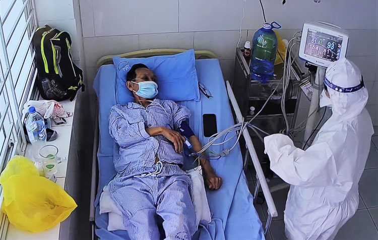 Bệnh nhân 1405 đang được điều trị tại Bệnh viện Đa khoa Trung ương Quảng Nam.
