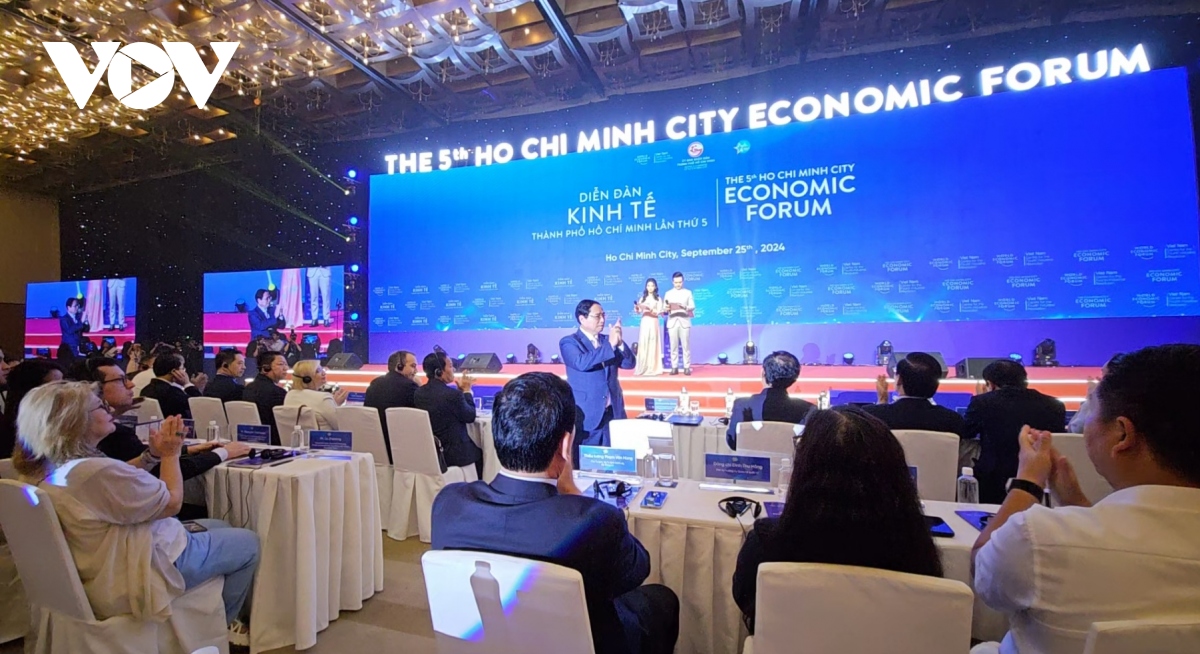 Thủ tướng Phạm Minh Chính dự Diễn đàn Kinh tế TP. Hồ Chí Minh năm 2024.