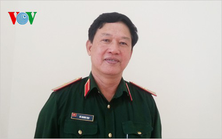 Ông Vũ Quang Đạo, nguyên Viện trưởng Viện Lịch sử Quân sự. (Ảnh: Kim Anh)