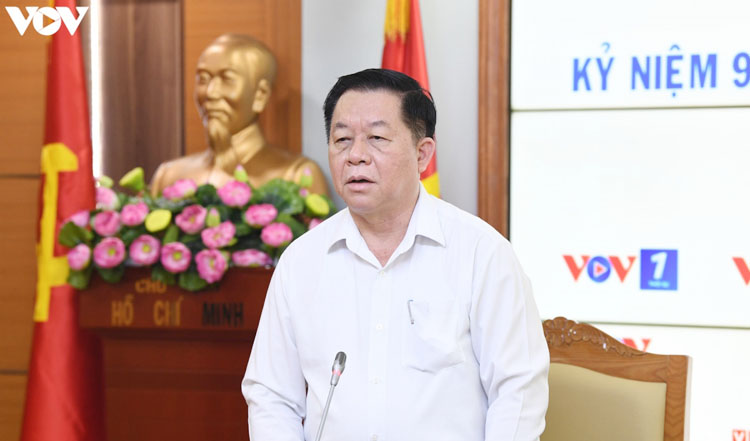 Trưởng Ban Tuyên giáo Trung ương Nguyễn Trọng Nghĩa bày tỏ tin tưởng trong thời gian tới Đài Tiếng nói Việt Nam sẽ hoàn thành tốt nhiệm vụ được giao. 