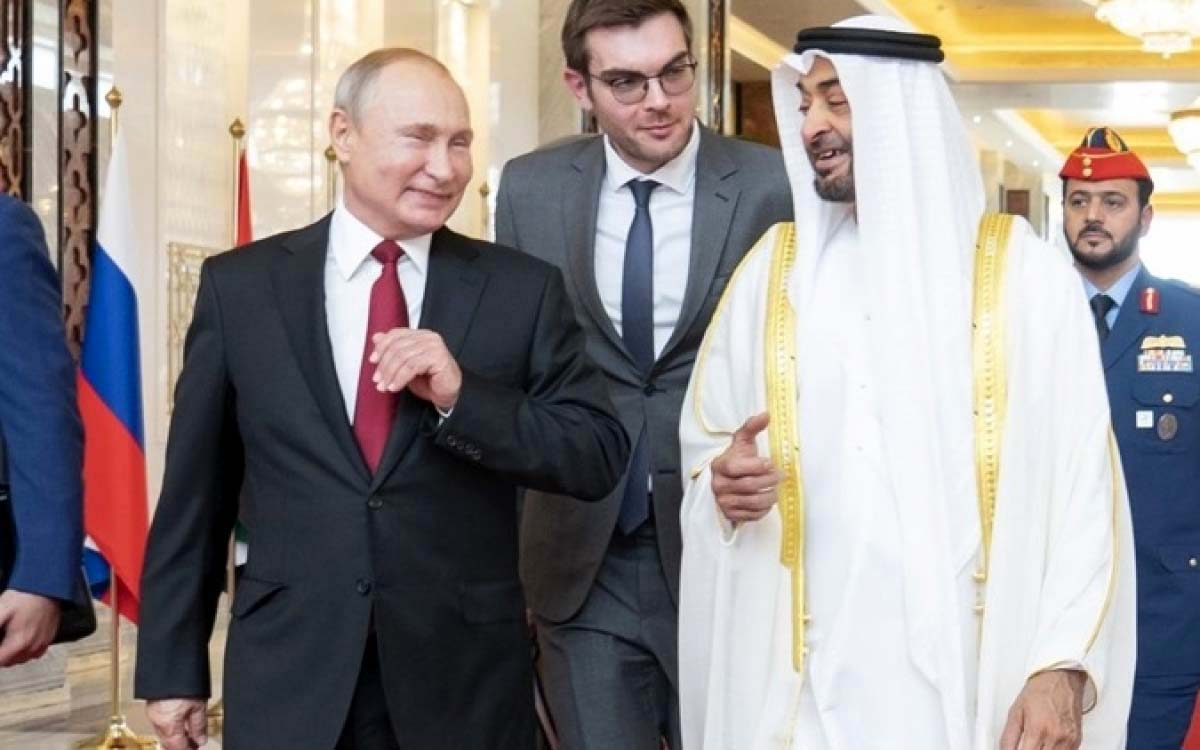 Chuyến thăm UAE của Tổng thống Nga Putin năm 2019. (Ảnh: Khaleej Times)