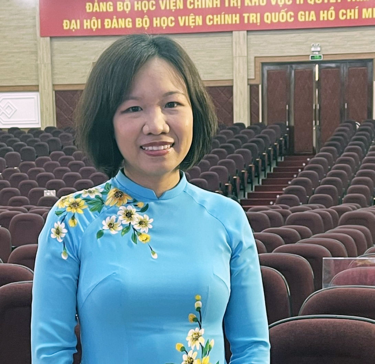Tiến sĩ Nguyễn Thị Trâm - Trưởng Khoa Xây dựng Đảng (Học viện Chính trị khu vực II).