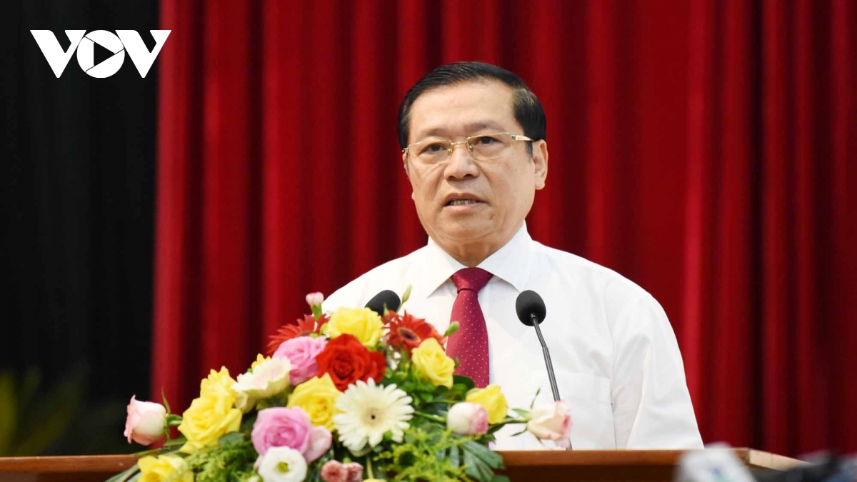 Ông Lại Xuân Môn - Phó Trưởng Ban Thường trực Ban Tuyên giáo Trung ương phát biểu tại hội nghị. 