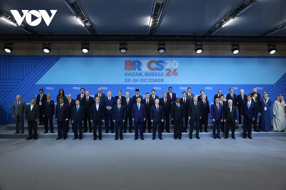 Các nhà lãnh đạo chụp ảnh lưu niệm tại Hội nghị BRICS 2024.