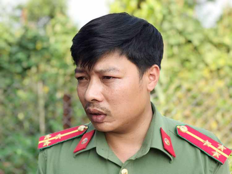Đại úy Nguyễn Thành Tuấn - Phòng An ninh đối nội (Công an tỉnh Gia Lai).