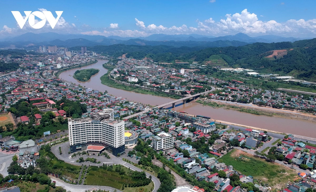 Một góc thành phố Lào Cai.