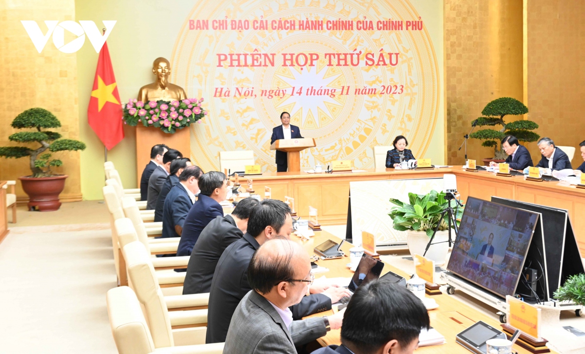 Thủ tướng chủ trì phiên họp thứ 6 của Ban Chỉ đạo cải cách hành chính.