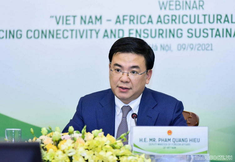 Thứ trưởng Ngoại giao Phạm Quang Hiệu tổng kết lại các phương hướng hợp tác nhằm nâng cao hiệu quả hợp tác nông nghiệp Việt Nam - châu Phi.