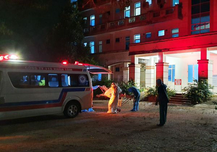 Trung tâm Y tế huyện Bình Sơn - Cơ sở 2 nơi đang điều trị các bệnh nhân mắc Covid-19 sẽ trở thành bệnh viện dã chiến.
