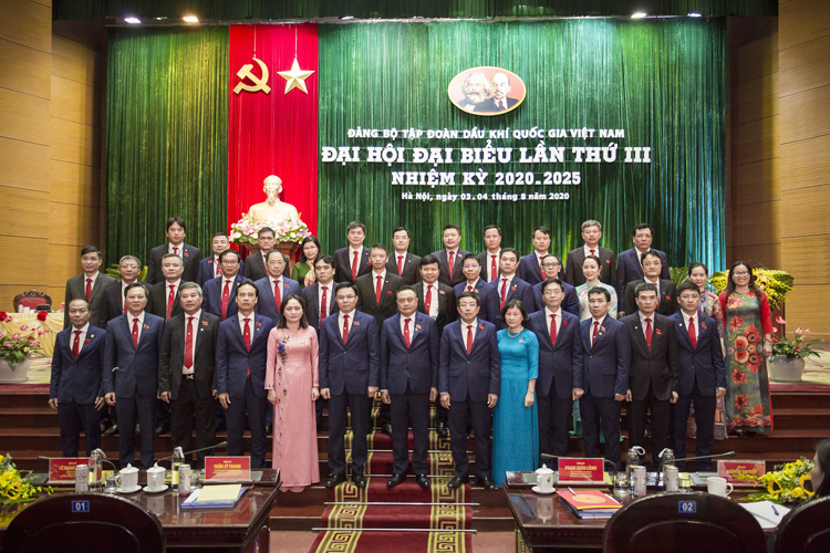BCH Đảng bộ Tập đoàn nhiệm kỳ 2020-2025.