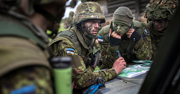 Lực lượng đặc biệt của Estonia trong cuộc tập trận chung của NATO tại Estonia (ảnh: Getty Images)